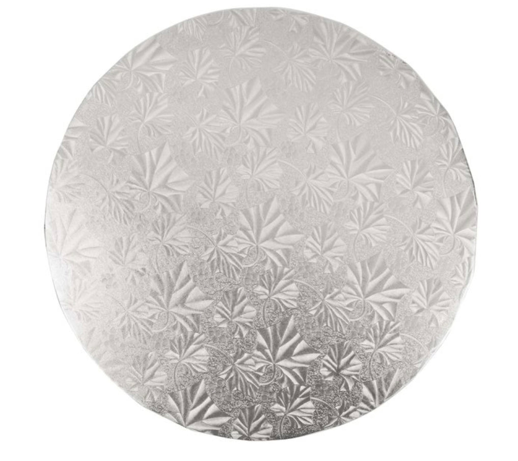 8" Silver Round Cake Drum