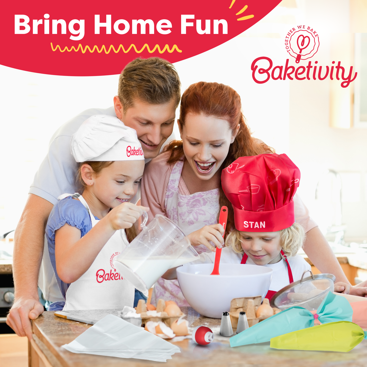 Baketivity Corp - BAKETIVITY Frosting Kit for Decorating - Double Color Couple