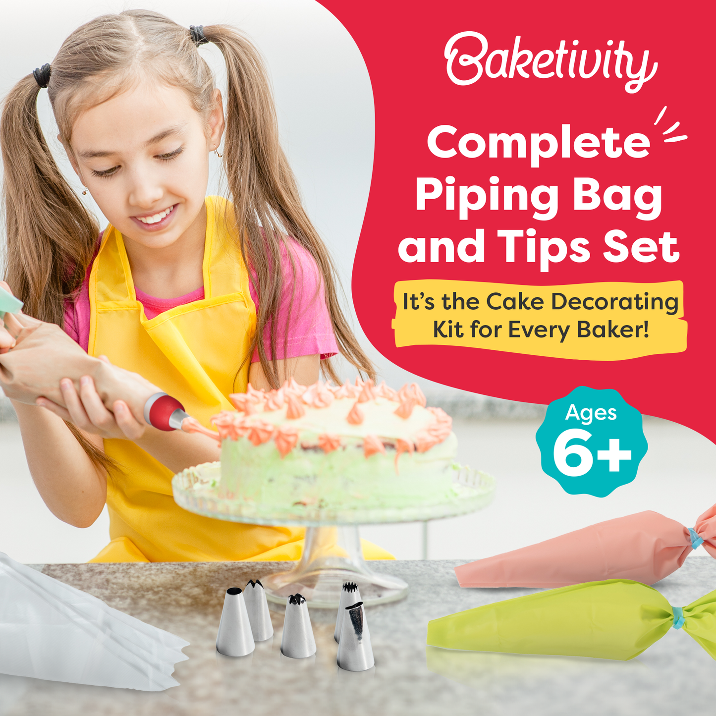 Baketivity Corp - BAKETIVITY Frosting Kit for Decorating - Double Color Couple