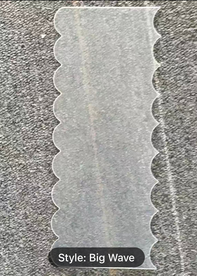 Acrylic Cake Scraper