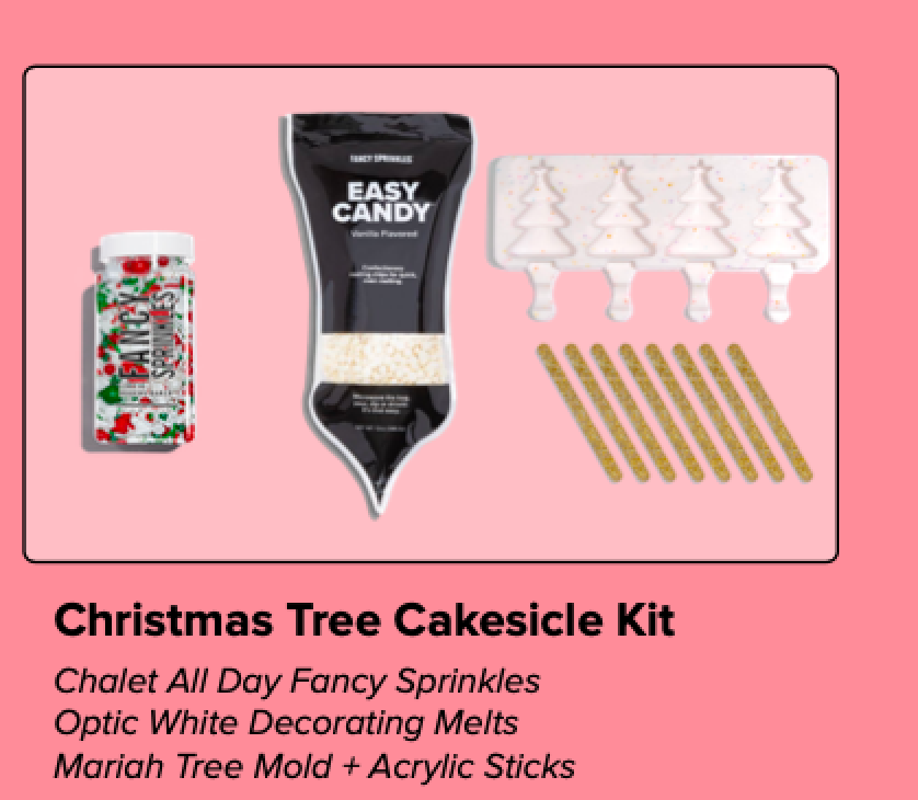 Xmas Tree Cakesicle Decorating Kit