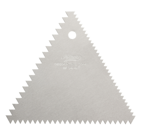 Ateco Aluminum 4.25"x4.25" Triangle Comb