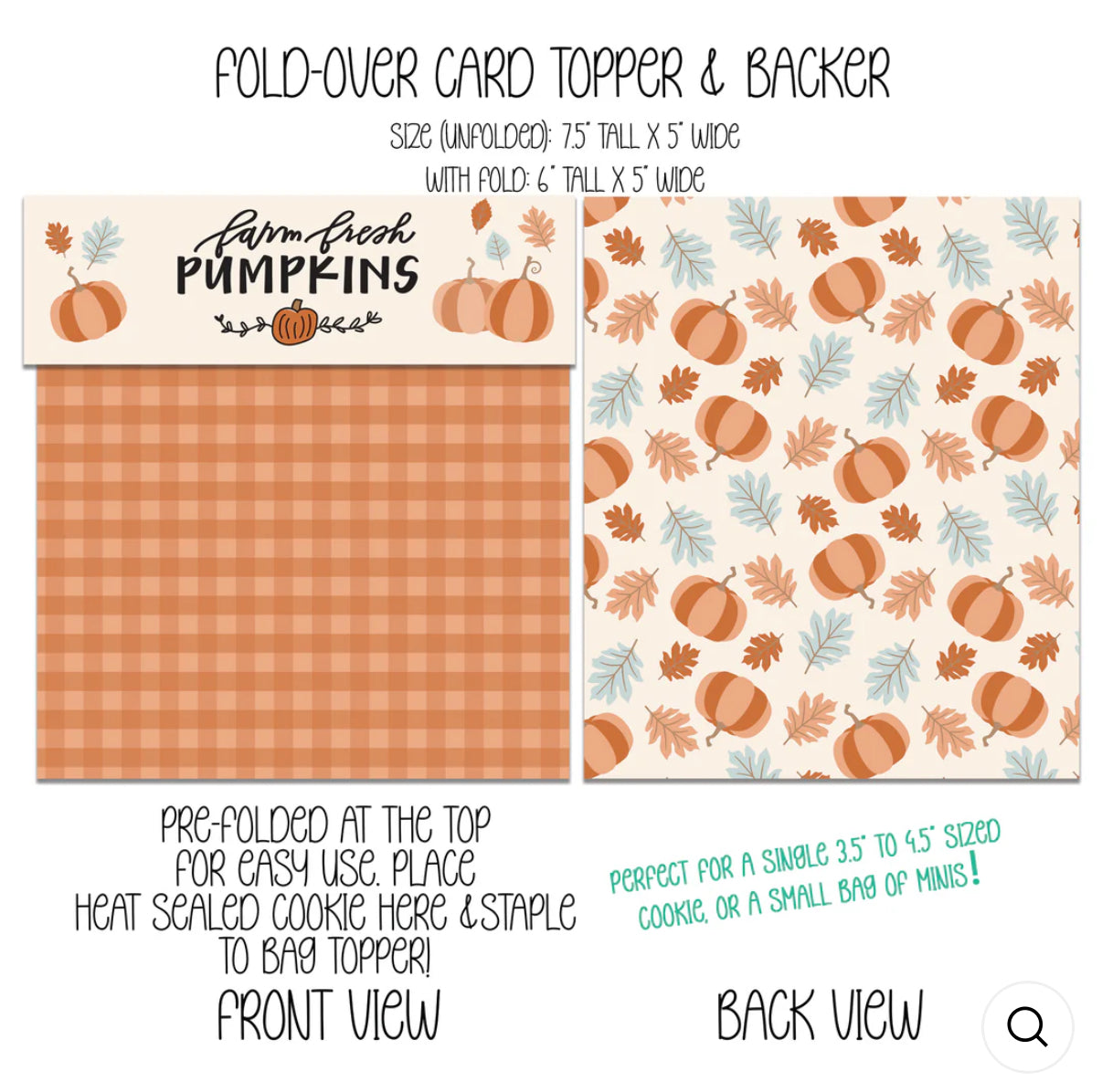 Pumpkin Patch Topper and Backer