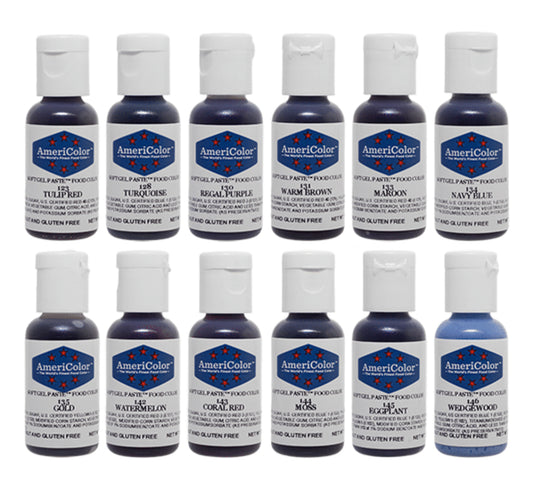 Americolor Soft Gel Paste-Student Kit 3 (12 .75 oz bottles)