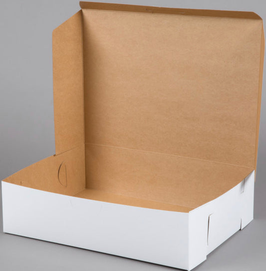 19x14x5" White Bakery Box