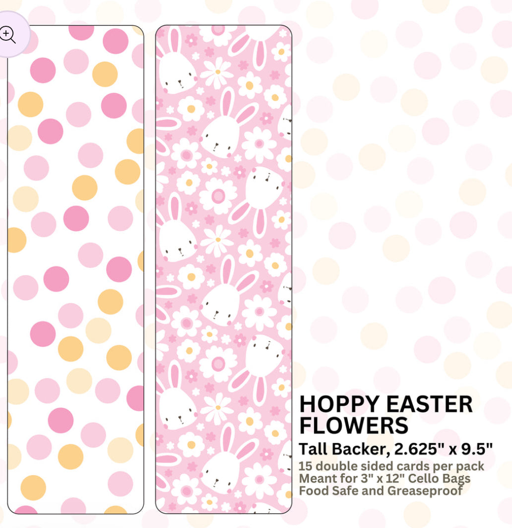 Tall Backer-Hoppy Easter Flowers