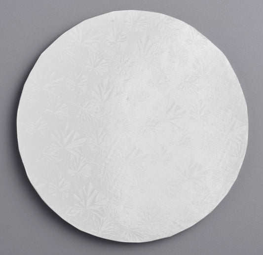 10" White Round Cake Drum