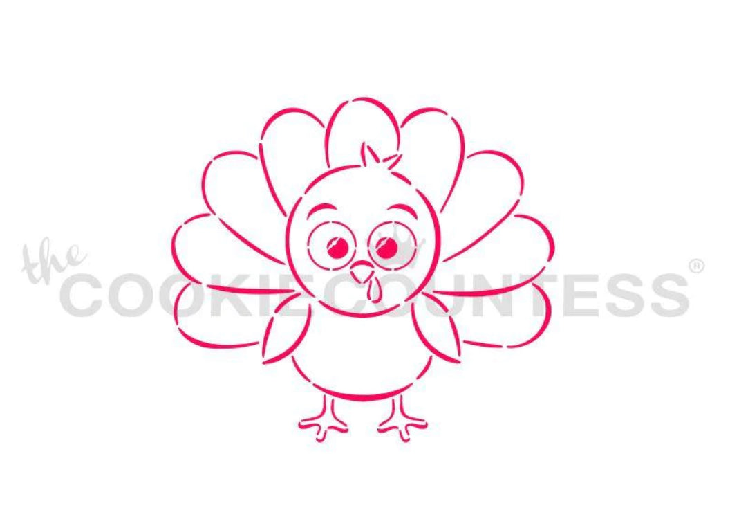 Cute Turkey PYO Stencil