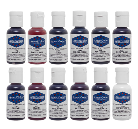 Americolor Soft Gel Paste-Student Kit 2 (12 .75 oz bottles)