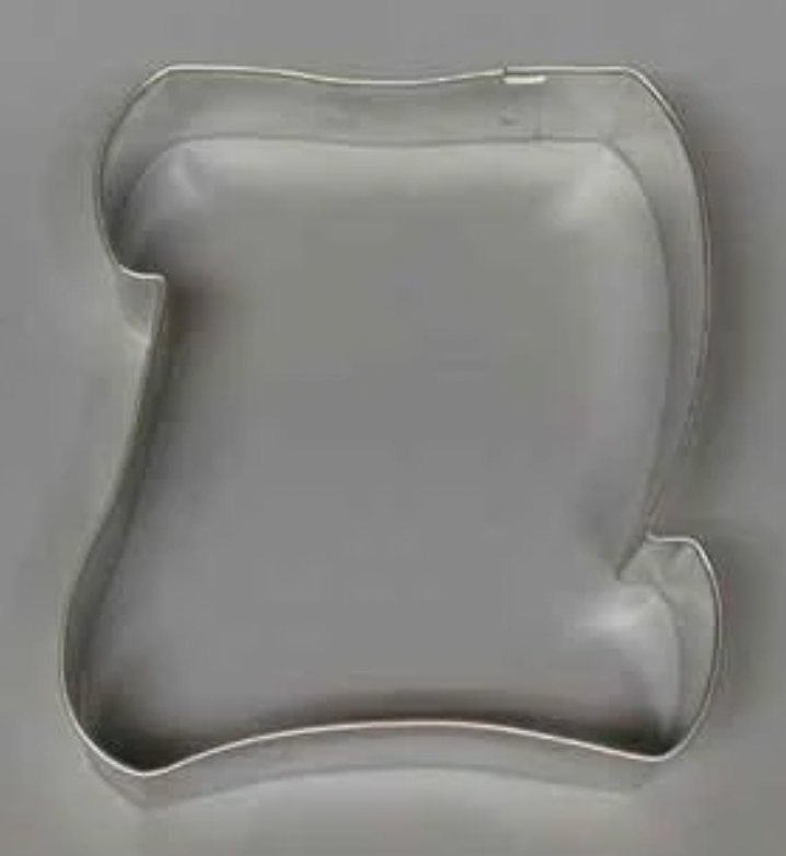 5" Santa Nice Naught List Scroll Cookie Cutter