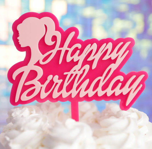 Barbie Happy Birthday Cake Topper