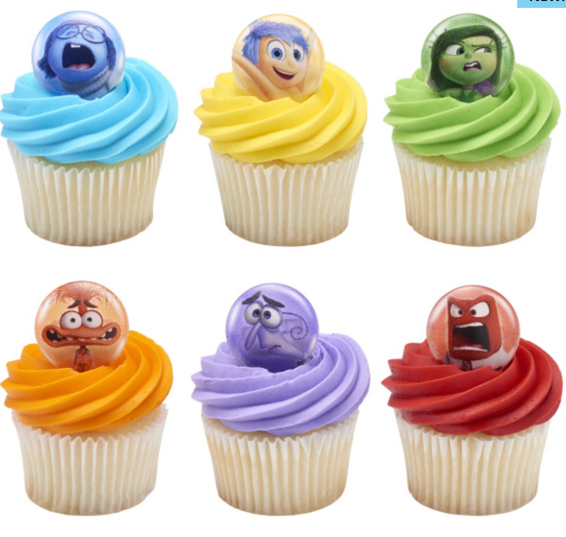 Inside Out 2 Cupcake Rings