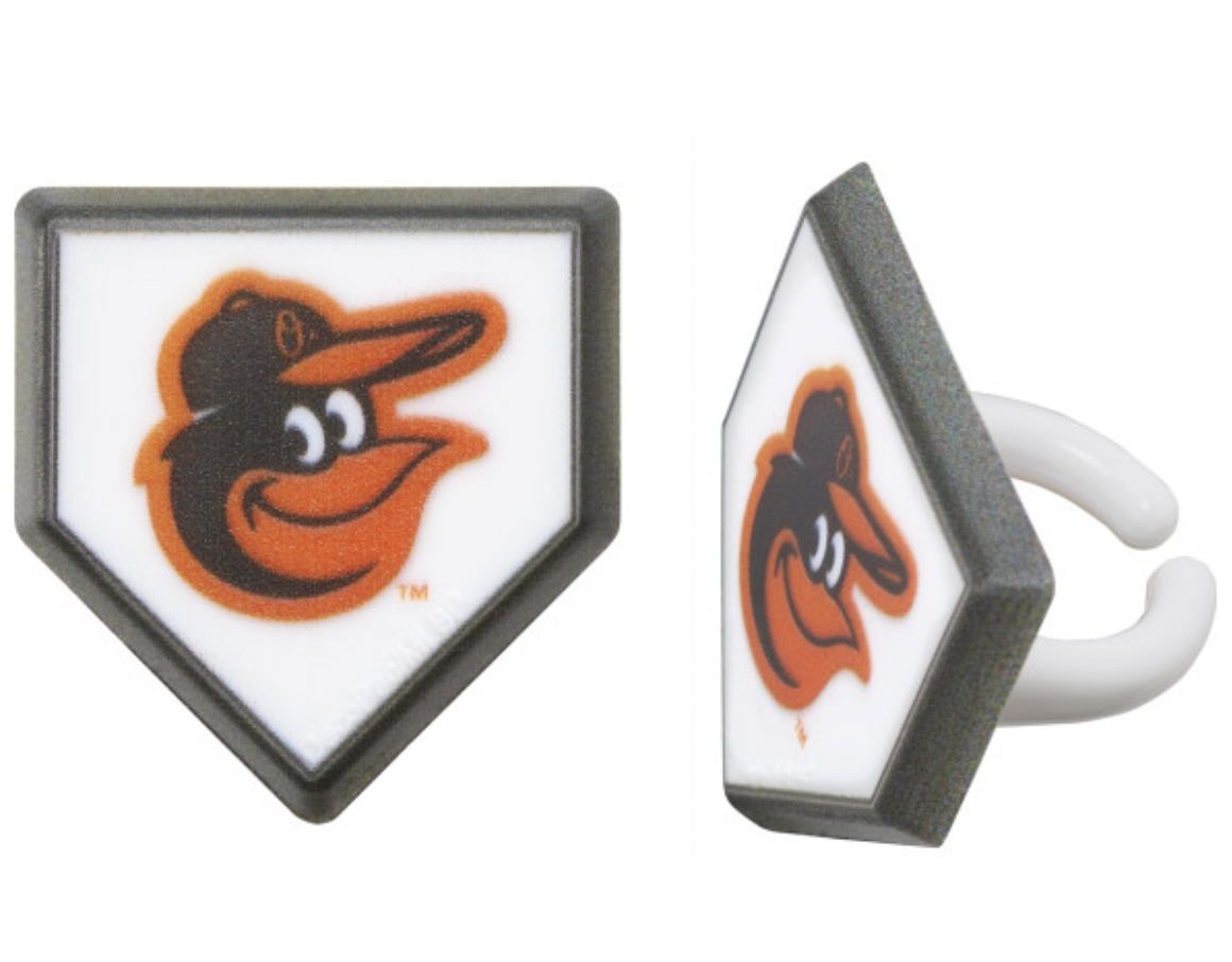 Baltimore Orioles Baseball Cupcake Toppers