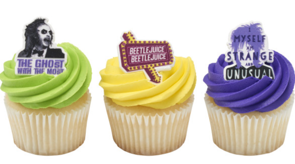 Beetlejuice Cupcake Toppers