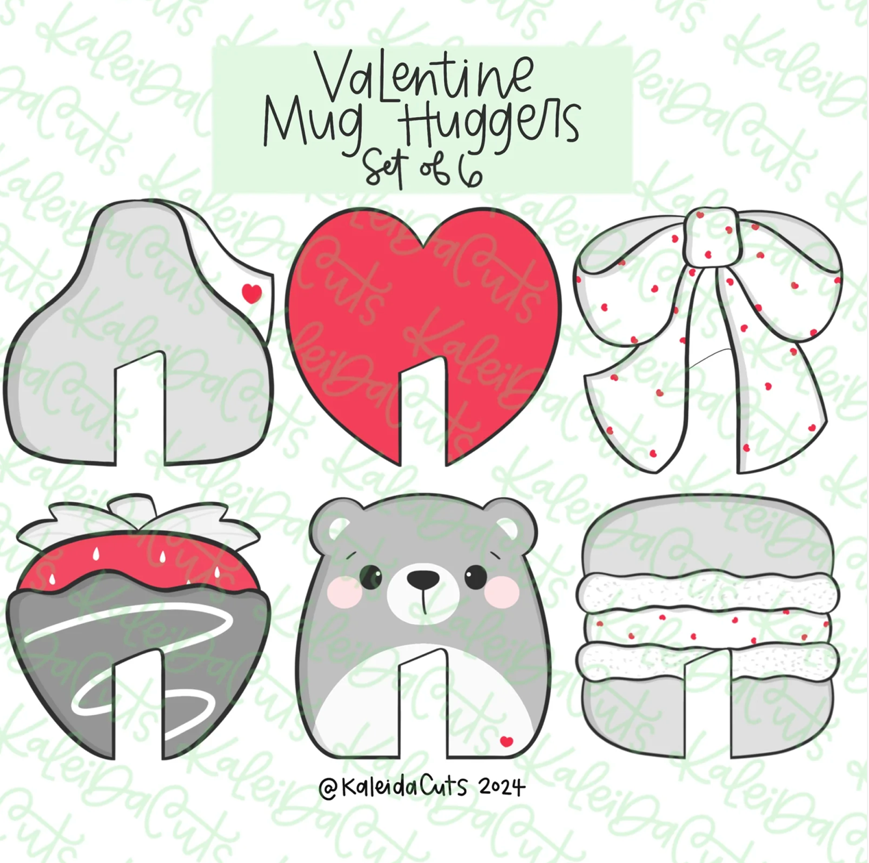 Valentine Muggers Cookie Cutters 3"