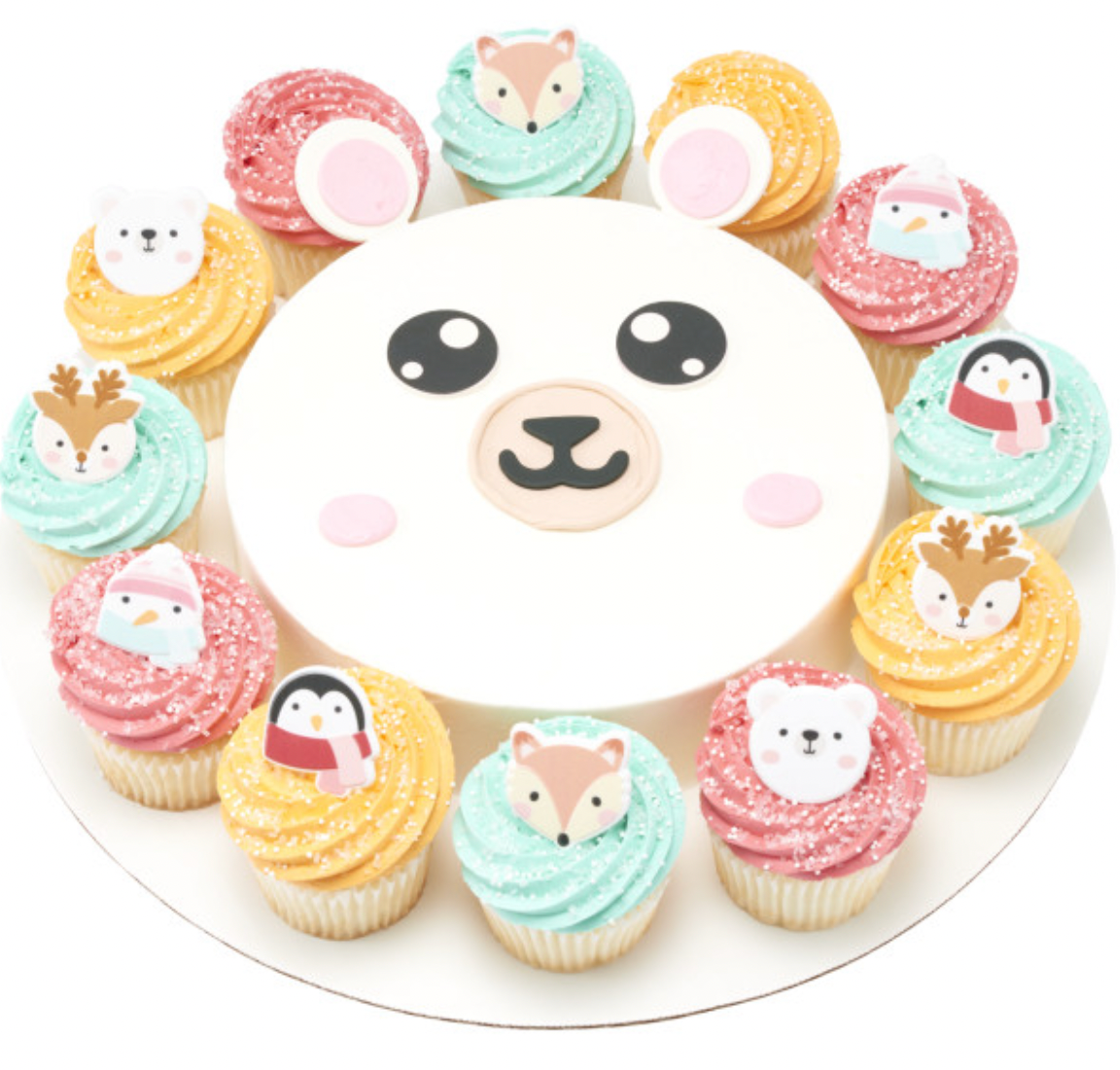 Winter Friends Cupcake Rings