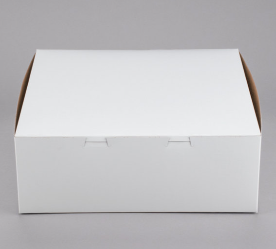 14x14x6" White Bakery Box