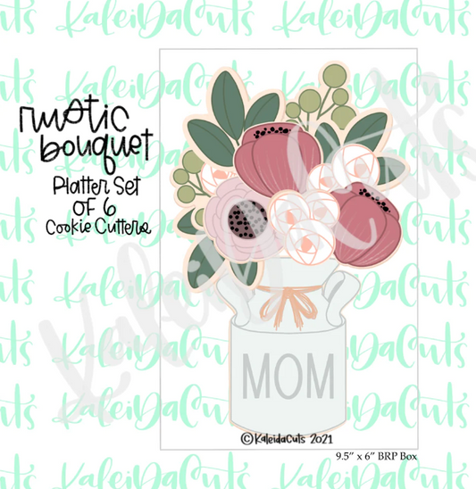Rustic Bouquet Set of 6 Cookie Cutters