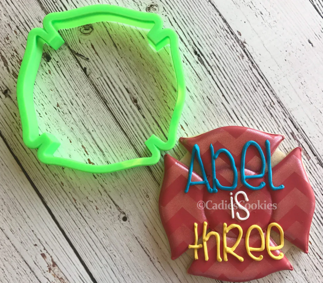 Fireman Badge Cookie Cutter 3"