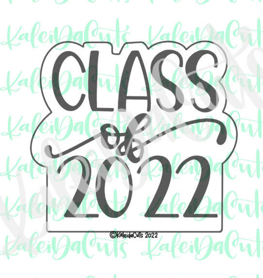 Class of Plaque Cookie Cutter 3.5"