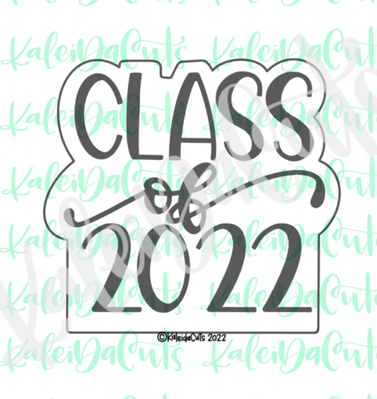 Class of Plaque Cookie Cutter 3.5"