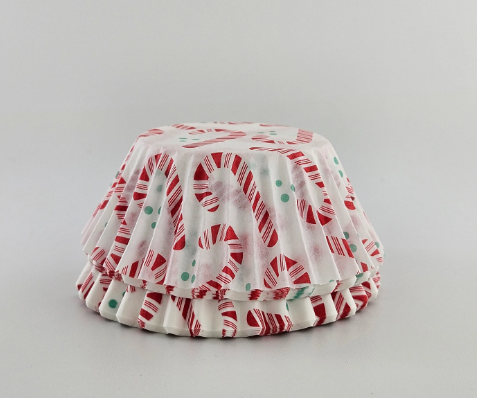 Cupcake Liners -Christmas Candy Cane