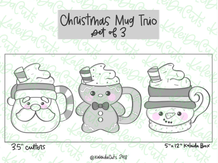 Christmas Mug Trio Cookie Cutters
