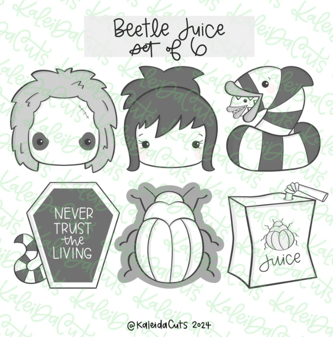 Beetlejuice Cookie Cutter Set of 6