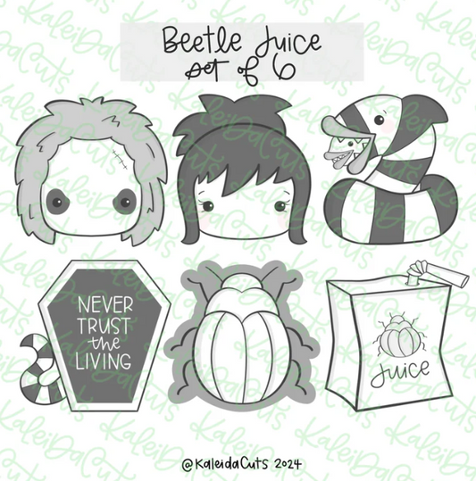 Beetlejuice Cookie Cutter Set of 6