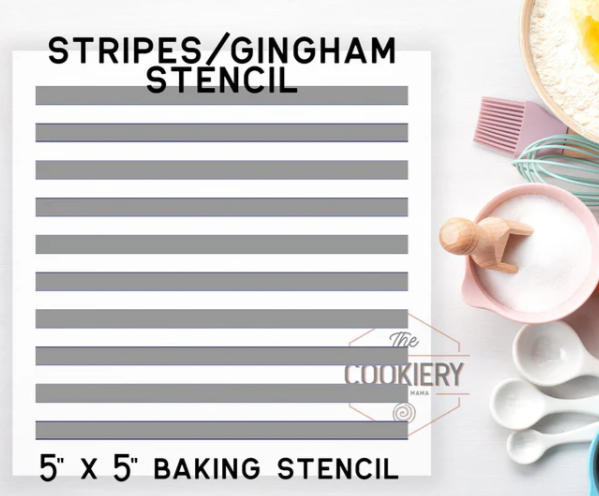 Stripe or Gingham Pattern Stencil
