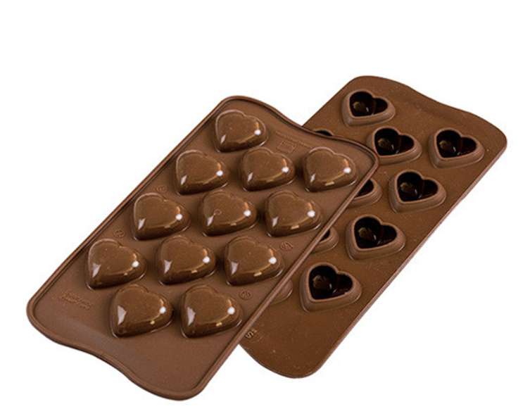 Silikomart Silicone Chocolate Mold, My Love, 12 Cavities