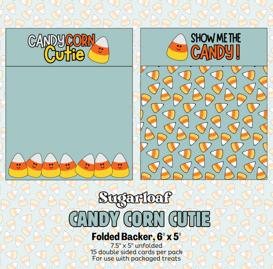 Folded Cookie Backers-Candy Corn Cutie