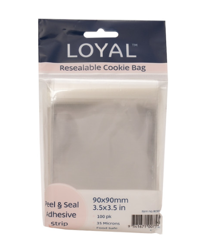 Resealable Cookie Bag 3.5"x3.5"