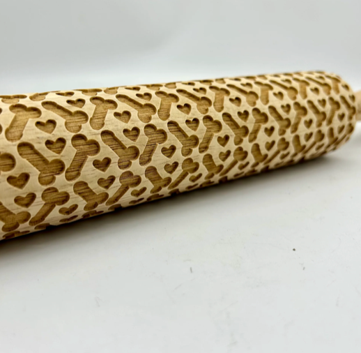 The Love Shaft Embossed Rolling Pin