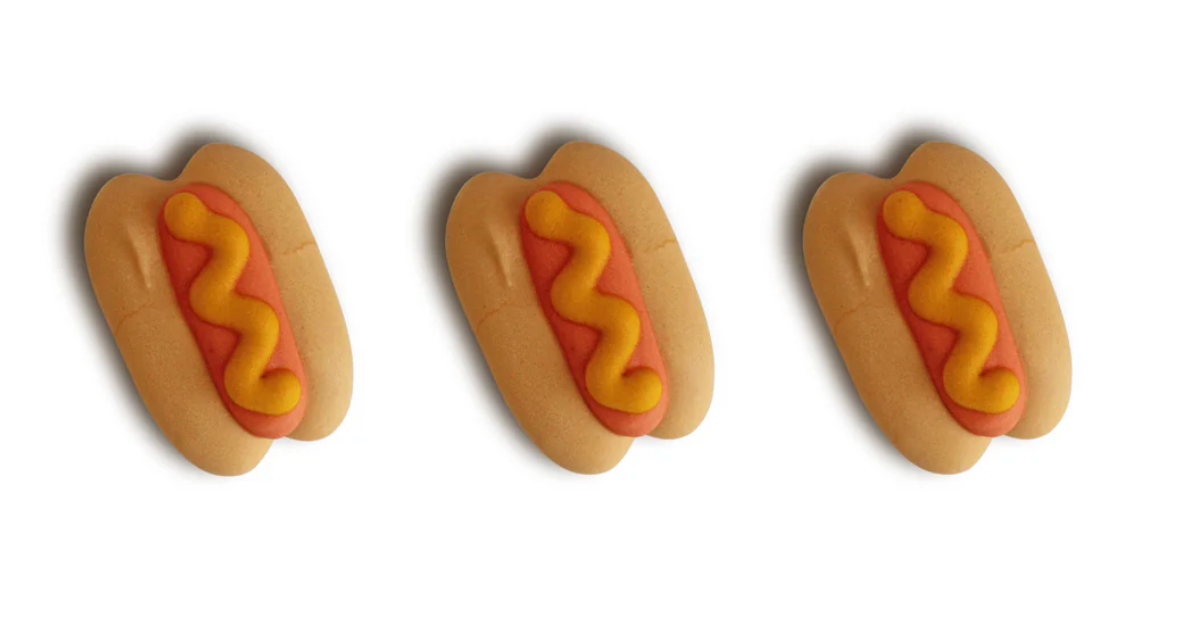Hamburger and Hot Dog Royal Icing Transfers