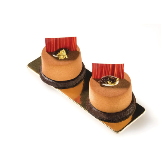 Silikomart Flexible Non-Stick Cylinder Bakeware Mold 3 Oz, 2.36" Dia. x 1.38" Deep, 8 Cavities