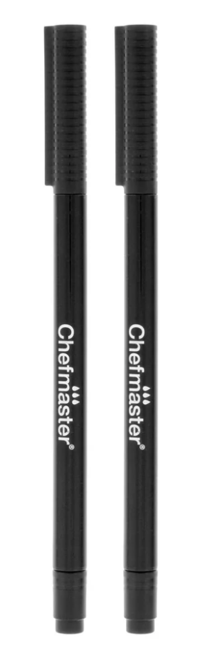 Chefmaster Black Dual Tip Marker (set of 2)