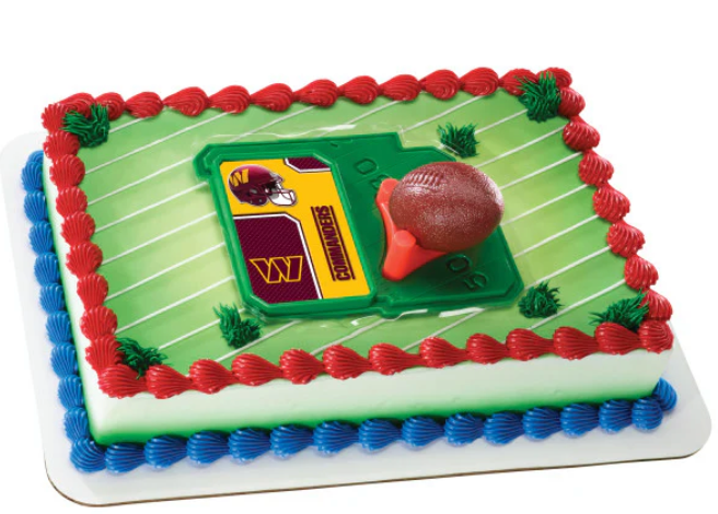 NFL Washington Commanders Football and Tee Cake Kit