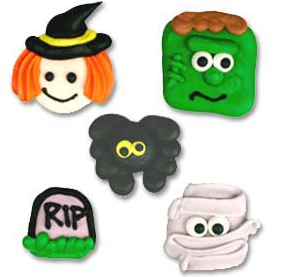 Halloween Royal Icing Transfers ~ 1-1/2″