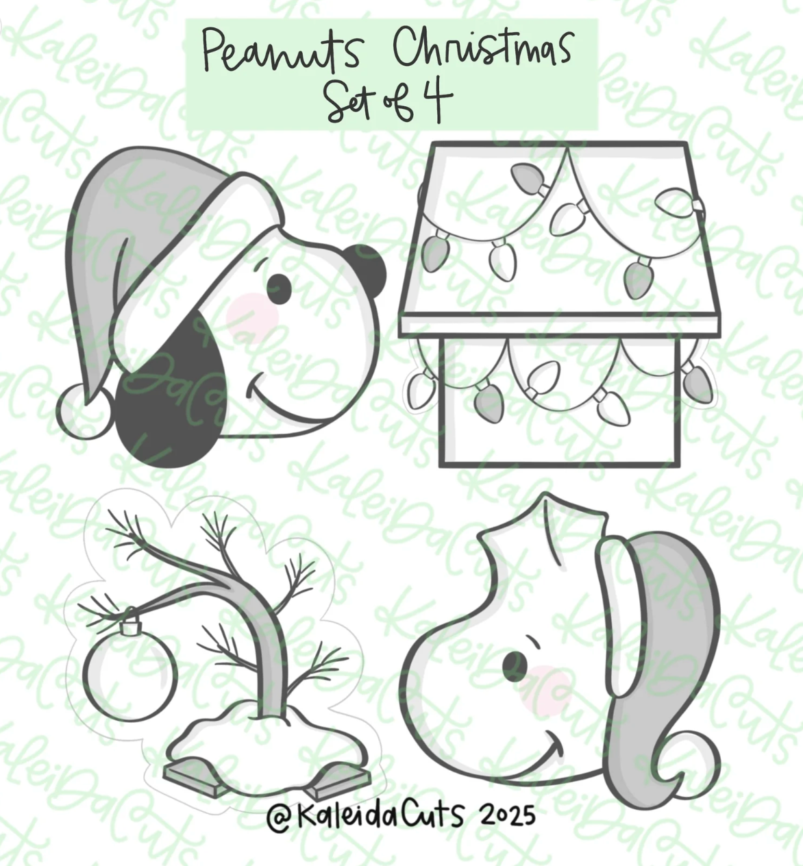 Peanuts Christmas Cookie Cutter Set of 4