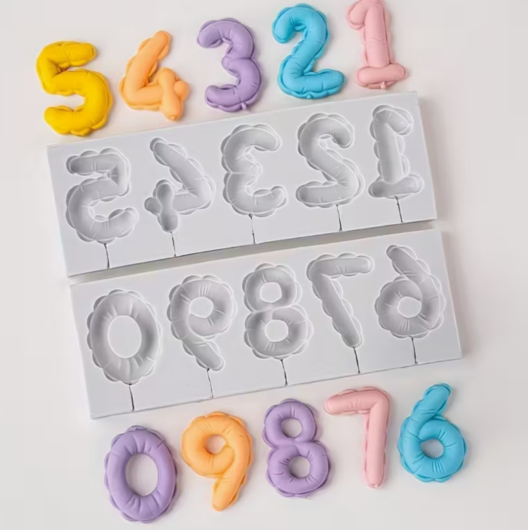 Balloon Number Silicone Mold