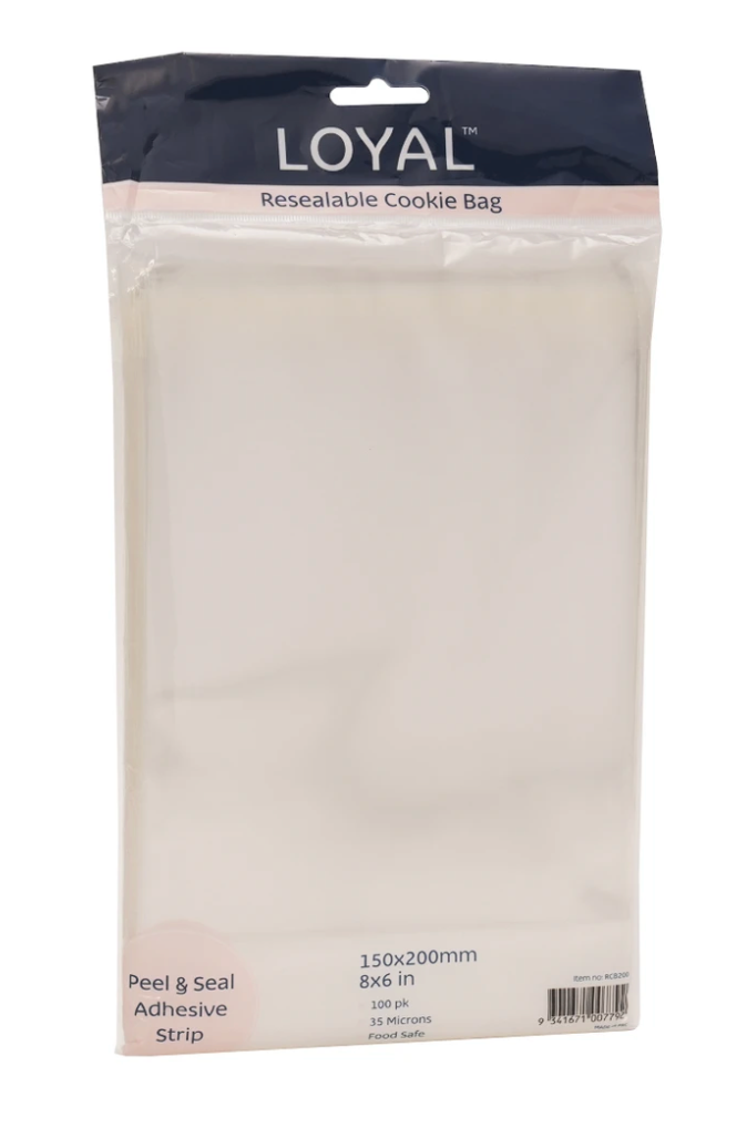 Resealable Cookie Bag, 8" x 6"