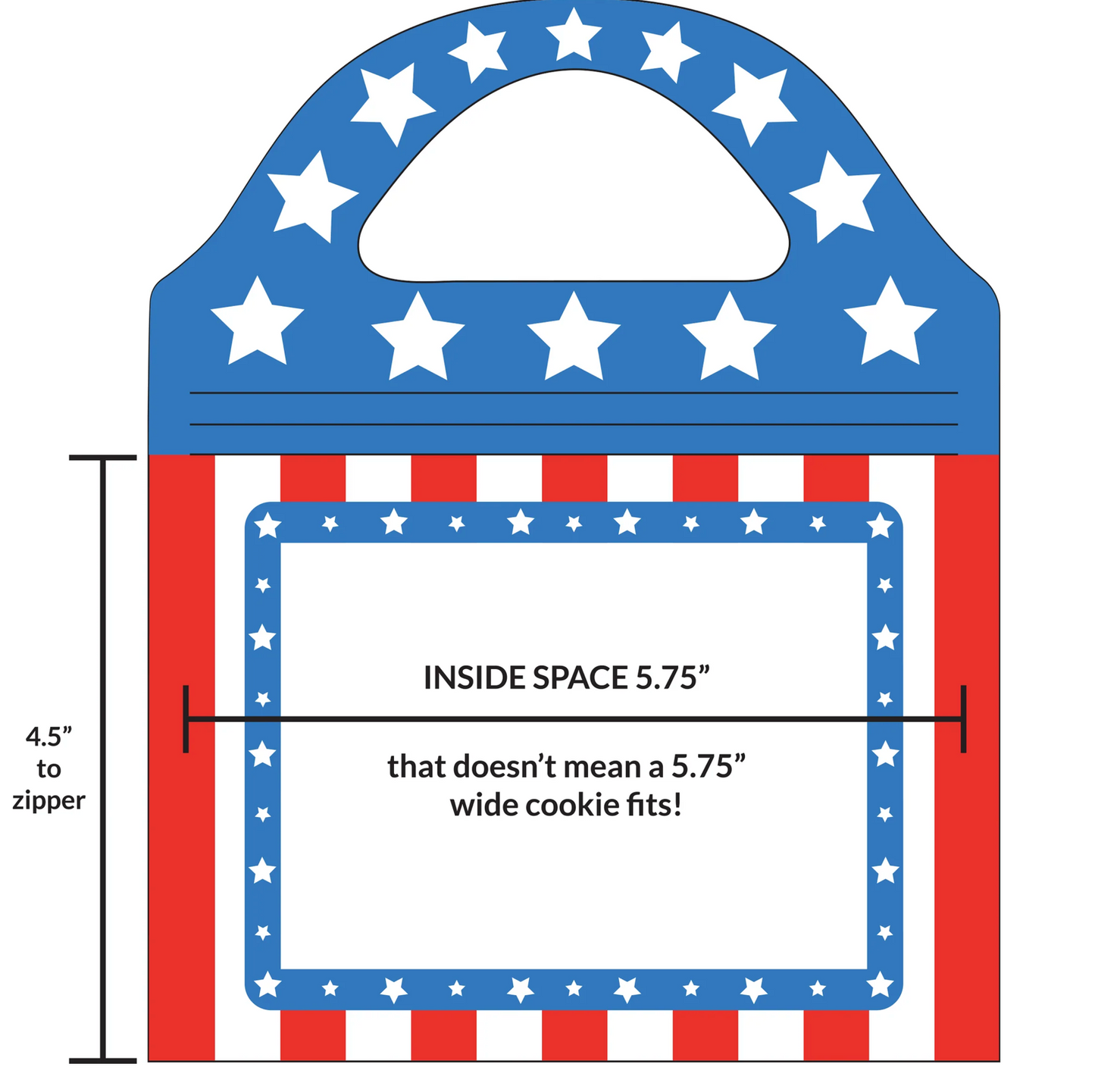 Stars and Stripes Cookie Bag