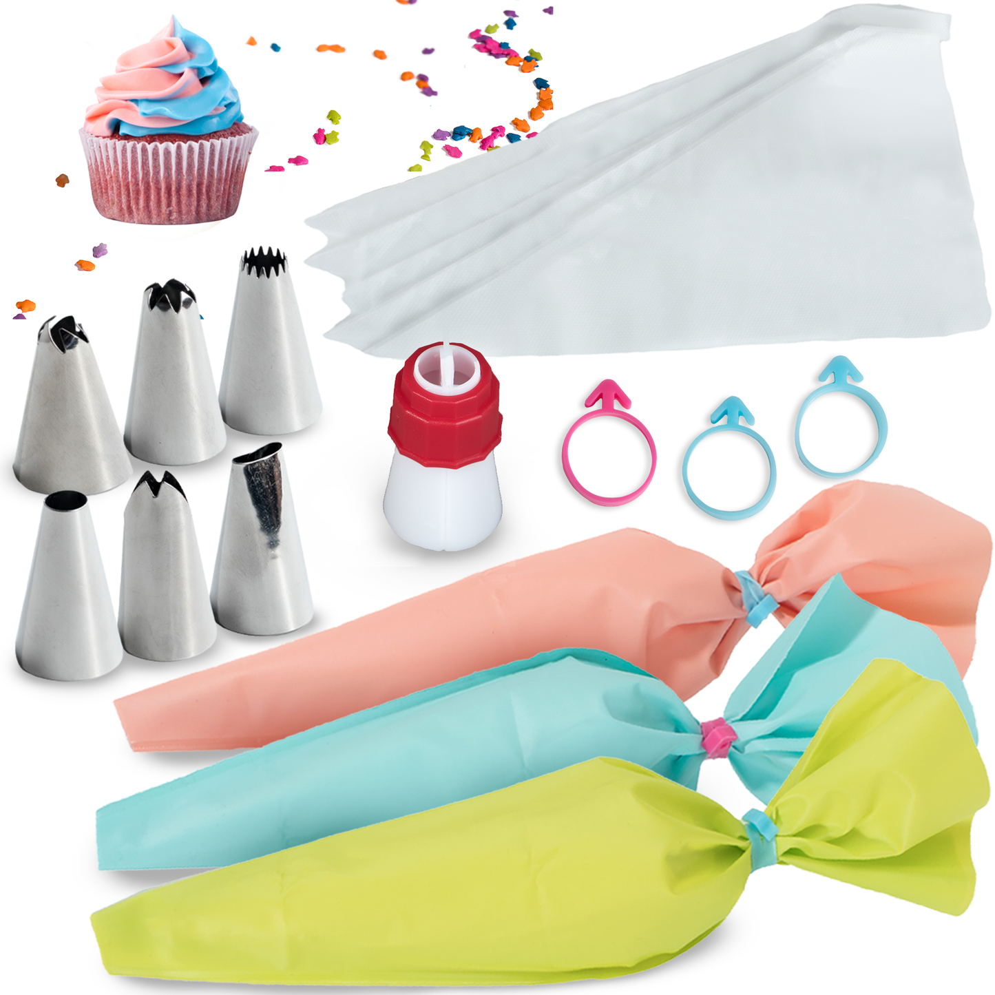 Baketivity Corp - BAKETIVITY Frosting Kit for Decorating - Double Color Couple