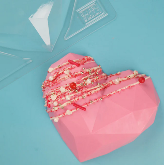 Giant Geometric Heart Mold
