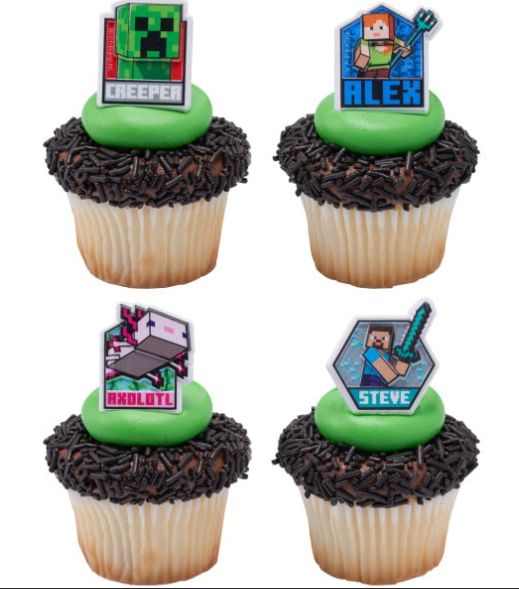 Minecraft Cupcake Toppers