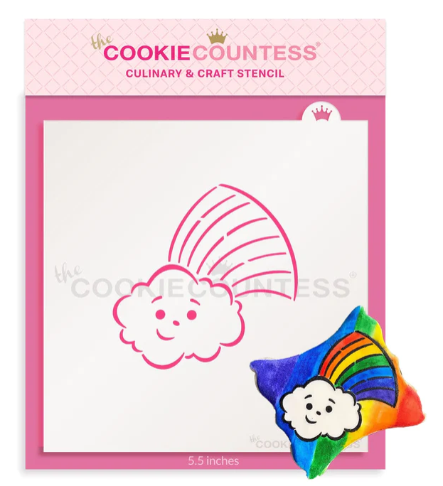 Rainbow Cloud PYO Stencil