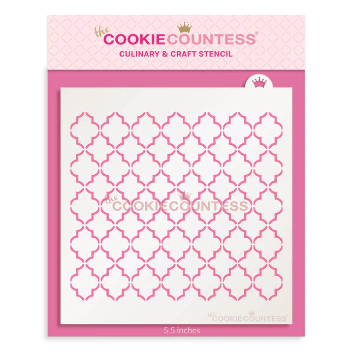 Small Quatrefoil Stencil