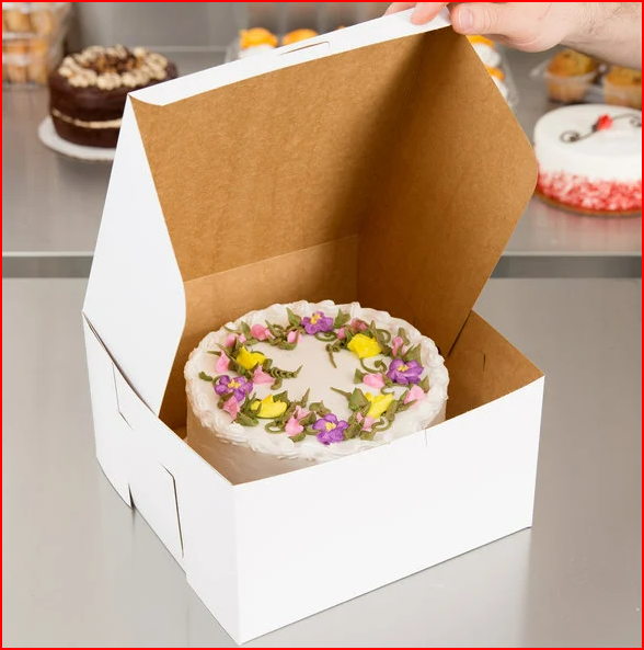 10x10x5" White Bakery Box