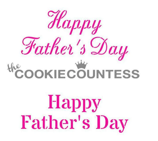 Happy Father's Day Stencil